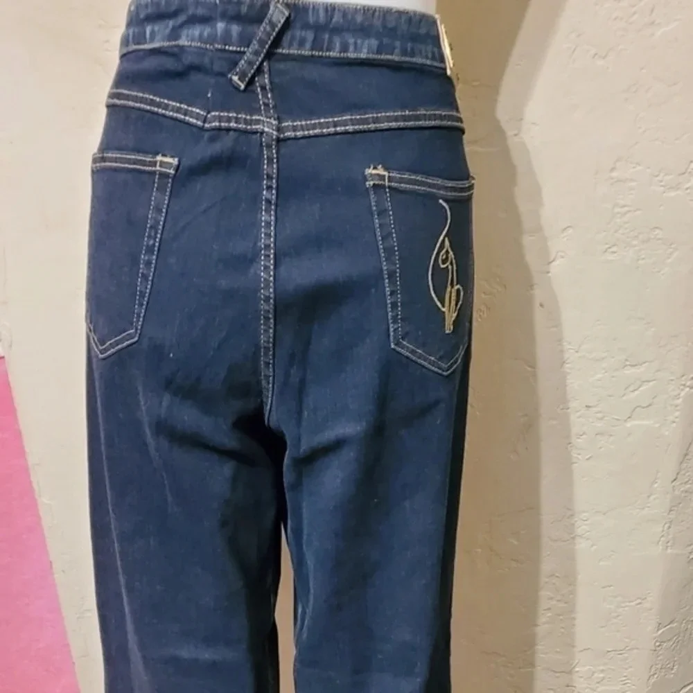 Baby Phat Y2K Bootcut Jeans Size 20 Plus Size Dark Wash Logo Pocket Denim